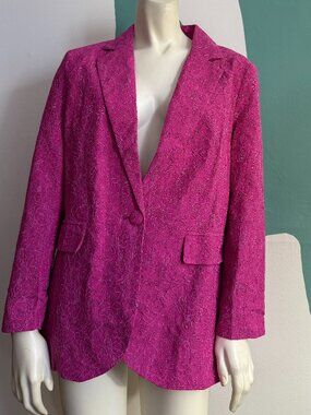 Althea Pink Lace Blazer